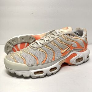 Nike Womens Air Max Plus Tn Running Shoes in White Atomic Orange 10